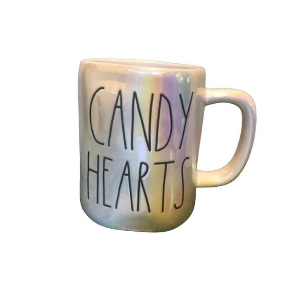 Rae Dunn Candy Hearts Mug Brand New Iridescent Valentines Day Love